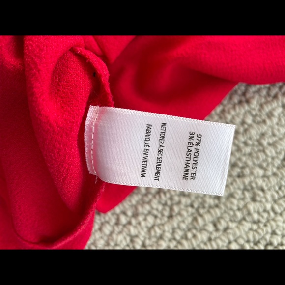 SOLD - Bright Red Lush Shift Dress - Picture 4 of 4